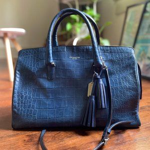 Coach Croc Large Satchel Handbag 25328